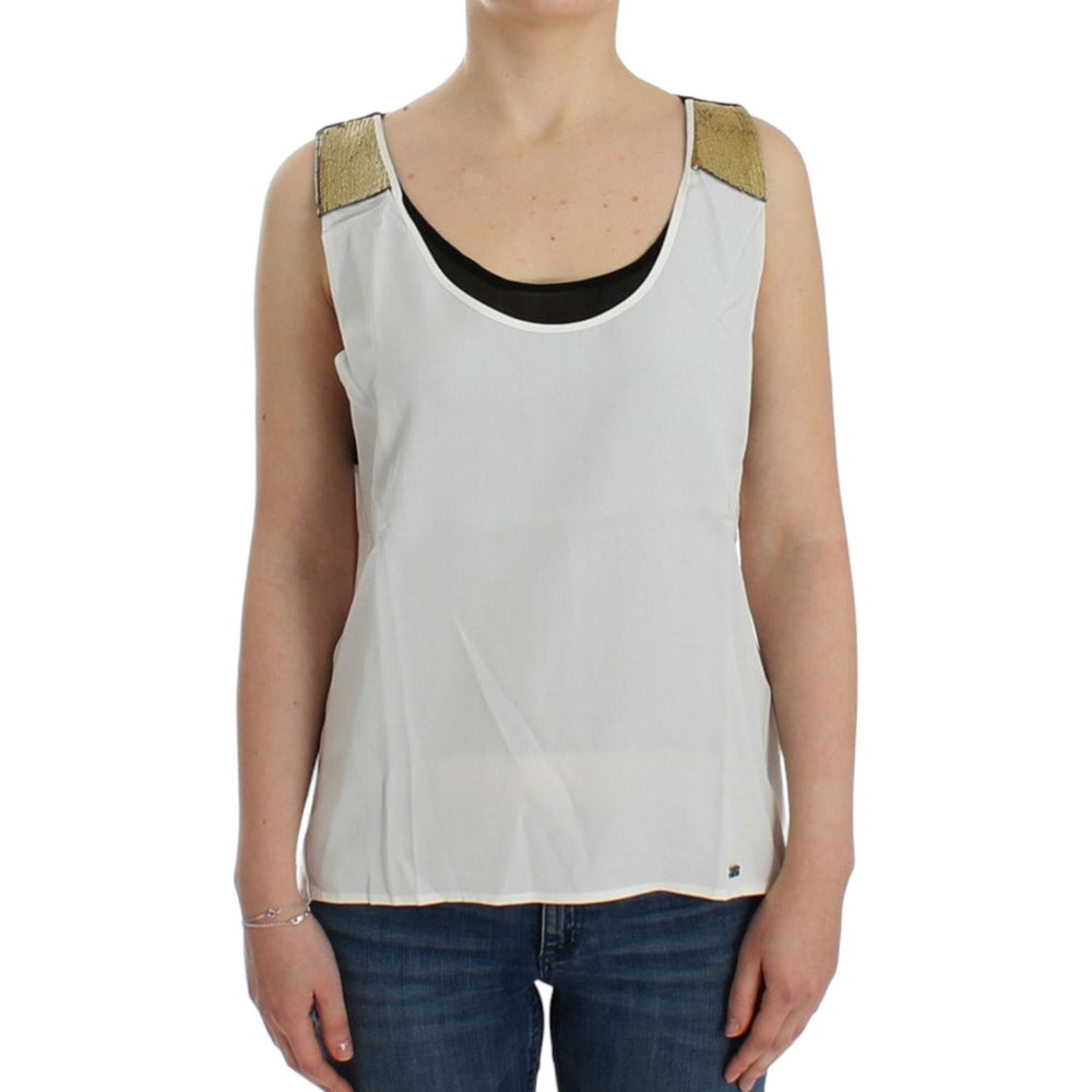 Costume National White sleeveless top SIG12533-3