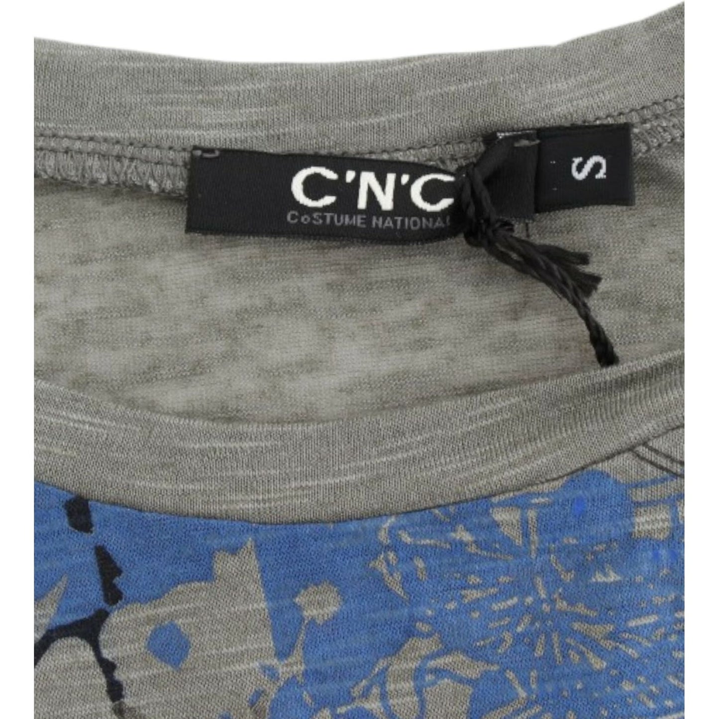 Costume National Gray print sleeveless t-shirt SIG12531-4