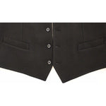 Dolce & Gabbana Elegant Black Silk Dress Vest Dolce & Gabbana Dark Slate Gray
