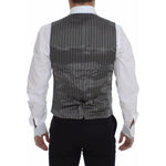 Dolce & Gabbana Gray Cotton Stretch Dress Vest Blazer VES10078-1