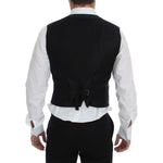 Dolce & Gabbana Elegant Gray Wool Blend Dress Vest Dolce & Gabbana Black