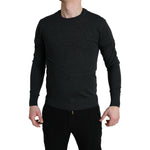 Dolce & Gabbana Gray Wool Round Neck Pullover Sweater TSH84546-48