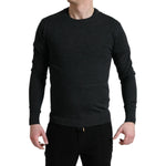 Dolce & Gabbana Gray Wool Round Neck Pullover Sweater TSH84546-48