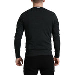 Dolce & Gabbana Gray Wool Round Neck Pullover Sweater TSH84546-48