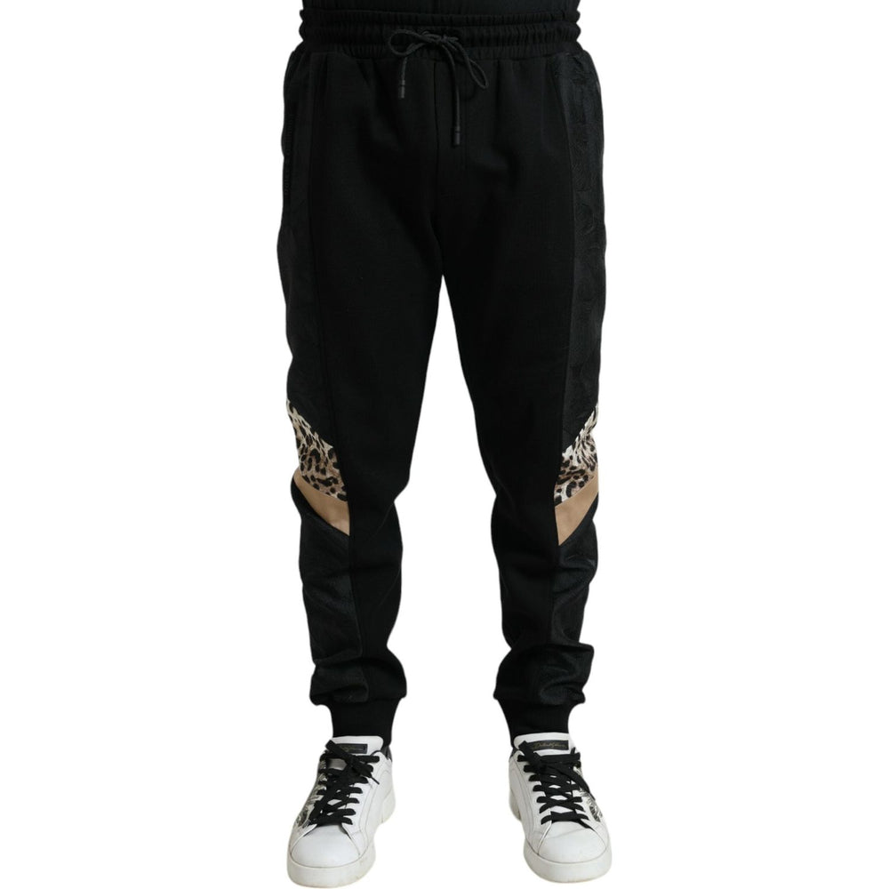 Dolce & Gabbana Black Cotton Slim Stretch Jogger Pants PAN74936-54