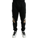 Dolce & Gabbana Black Cotton Slim Stretch Jogger Pants PAN74936-54