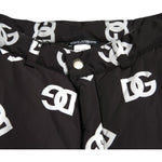 Dolce & Gabbana Black Logo DG Print Wide Leg Pants PAN75078-48