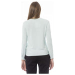 Baldinini Trend Light Blue Cashmere Women Sweater BA-23833-S