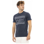 Baldinini Trend Blue Cotton Men T-Shirt BA-23707-S