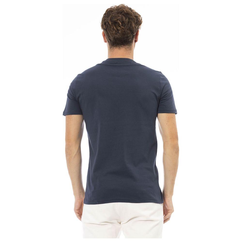 Baldinini Trend Blue Cotton Men T-Shirt BA-23707-S