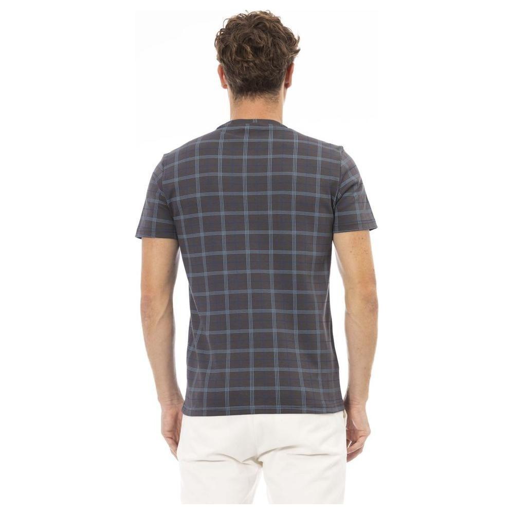 Baldinini Trend Gray Cotton Men T-Shirt BA-23703-M