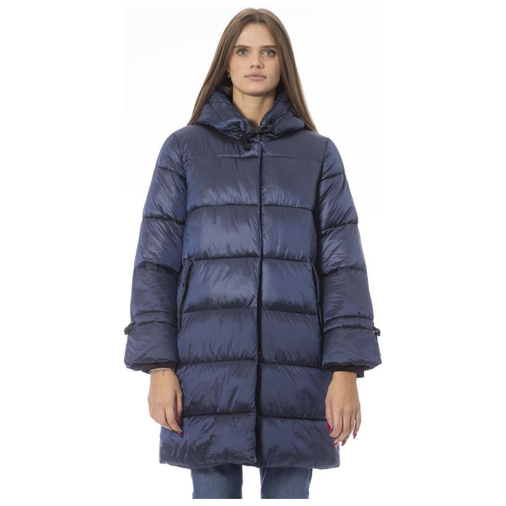 Baldinini Trend Light Blue Nylon Women Jacket BA-23895-S-FBB-334