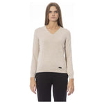 Baldinini Trend Beige Cashmere Women Sweater BA-23835-S