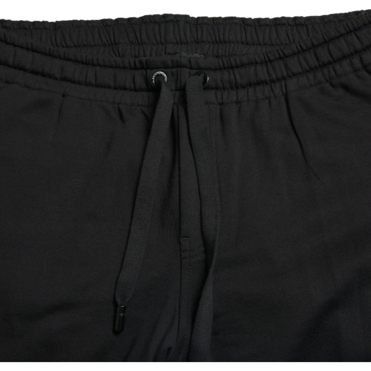 Dolce & Gabbana Black Cotton Logo Jogger Men Sweatpants Pants PAN75087-54