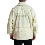 Dolce & Gabbana Elegant Yellow Windbreaker Jacket Dolce & Gabbana Light Gray