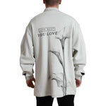Dolce & Gabbana Grey Cotton Button Down Collared Coat Jacket JKT3773-48