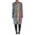 Dolce & Gabbana Multicolor Polyester Sequined Coat Jacket JKT3724-40