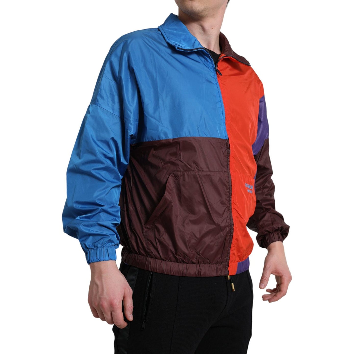 Dolce & Gabbana Multicolor Color Windbreaker Jacket JKT3753-48