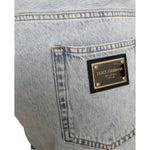 Dolce & Gabbana Multicolor Floral Print Denim Bermuda Shorts PAN74872-50