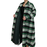 Dolce & Gabbana Green Plaid Long Sleeve Casual Coat Jacket JKT3692-40