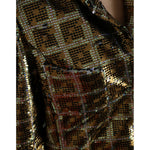 Dolce & Gabbana Multicolor Polyester Sequined Cropped Jacket JKT3725-40