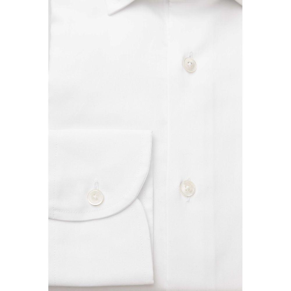 Bagutta White Cotton Men Shirt BA-23957-S