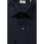 Bagutta Blue Cotton Men Shirt BA-23953-XL