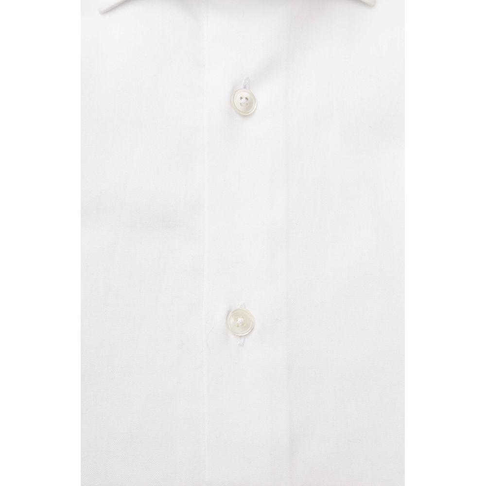 Bagutta White Cotton Men Shirt BA-23957-S