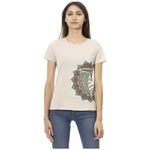 Trussardi Action Beige Cotton Women T-Shirt TR-23059-S