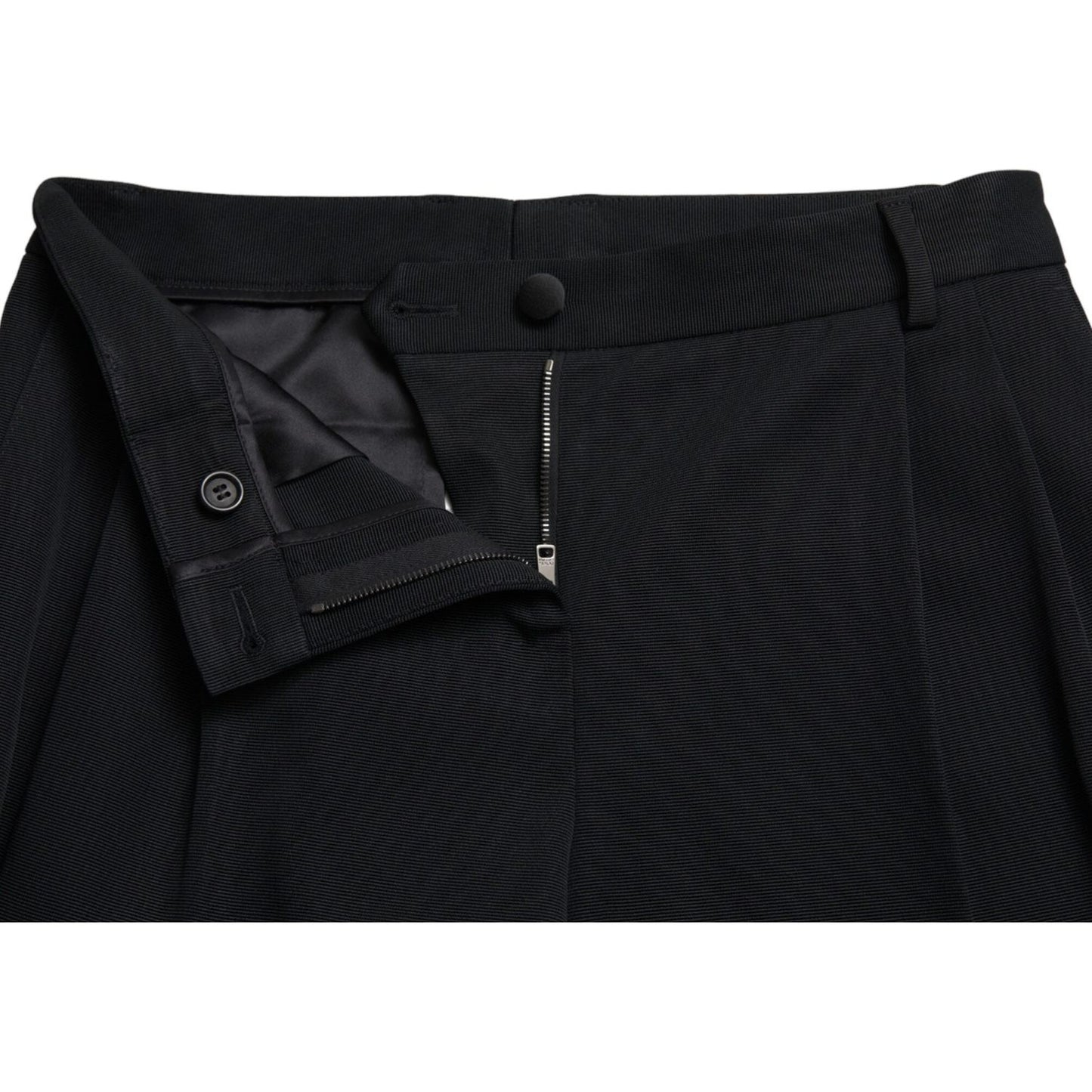 Dolce & Gabbana Black Mid Waist Skinny Cropped Pants PAN74973-40