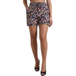 Dolce & Gabbana Multicolor Floral High Waist Hot Pants Shorts PAN74898