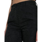 Dolce & Gabbana Black Polyester High Waist Tapered Pants PAN74967-42