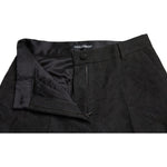 Dolce & Gabbana Black Polyester High Waist Tapered Pants PAN74967-42
