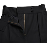 Dolce & Gabbana Black Wool High Waist Tapered Pants PAN74975-40