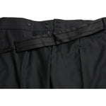 Dolce & Gabbana Black Wool Slim Fit Formal Trouser Dress Pants PAN75052-50