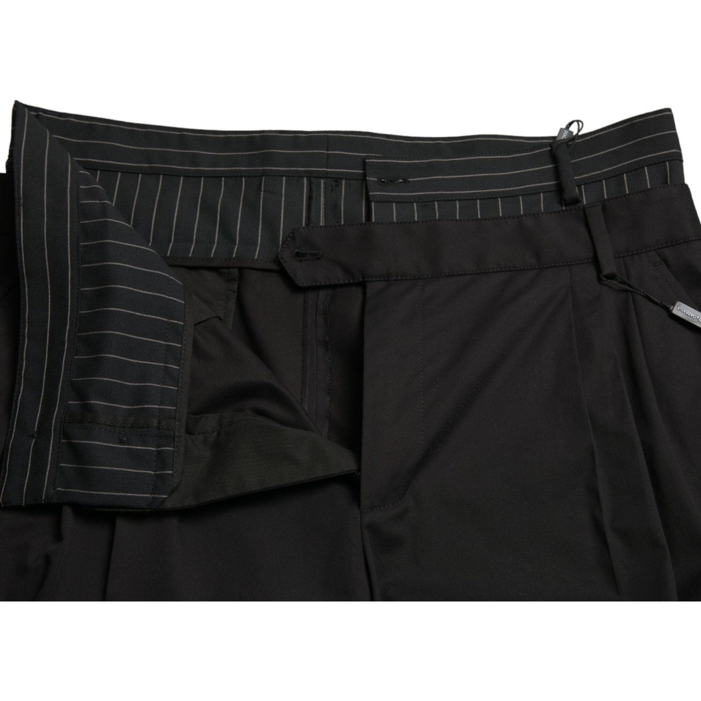 Dolce & Gabbana Black Cotton Stretch Cargo Bermuda Shorts PAN74995-54