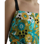 Dolce & Gabbana Multicolor Floral Sleeveless Cropped Top TSH84302-50