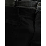 Dolce & Gabbana Black Gray Slim Cotton Denim Jeans Pants PAN74934-52