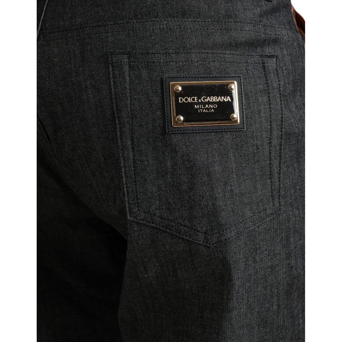 Dolce & Gabbana Multicolor Tiger Cotton Loose Denim Jeans PAN75040-44