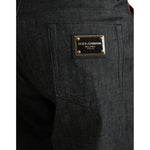 Dolce & Gabbana Multicolor Tiger Cotton Loose Denim Jeans PAN75040-44