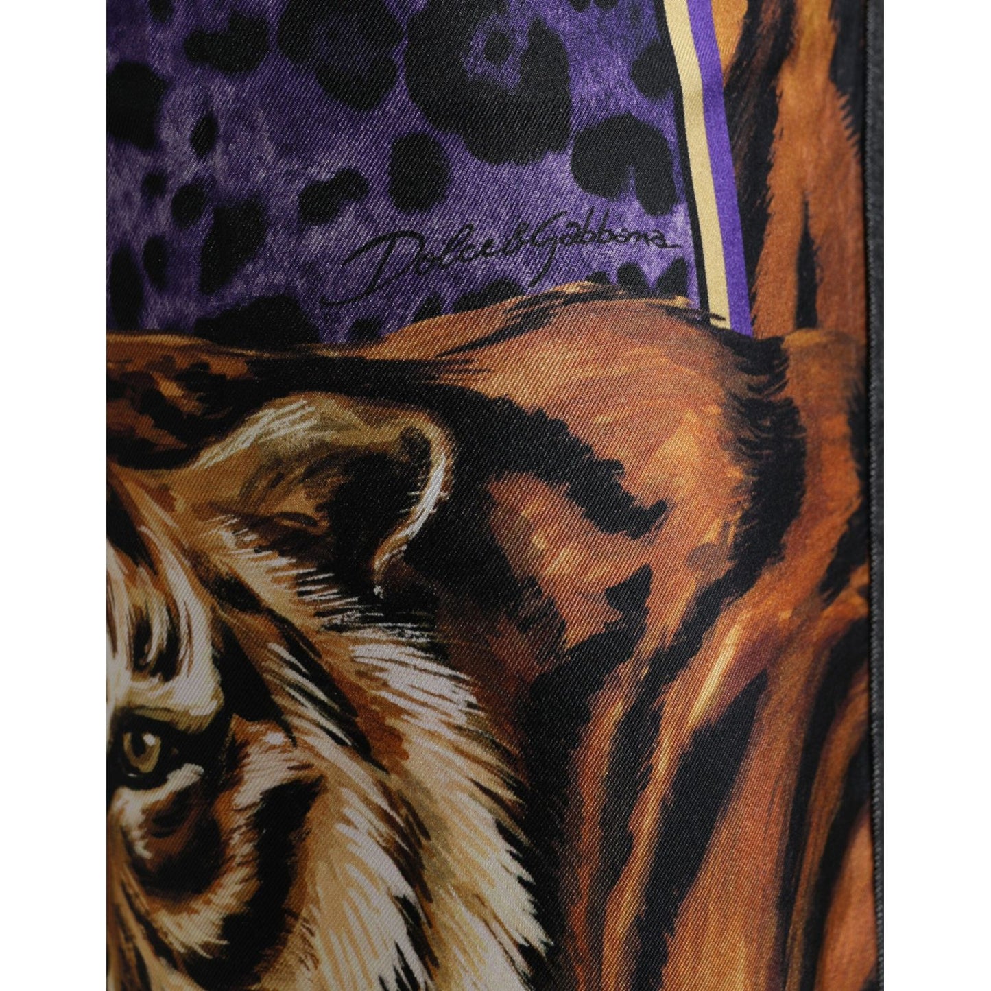 Dolce & Gabbana Multicolor Tiger Cotton Loose Denim Jeans PAN75040-44