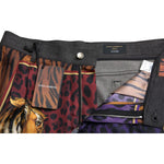 Dolce & Gabbana Multicolor Tiger Cotton Loose Denim Jeans PAN75040-44