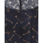 Dolce & Gabbana Blue gold key print silk blouse SIG13321-1