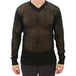 Dolce & Gabbana Dark Green Runway Netz Pullover Netted Sweater GTH10672-2