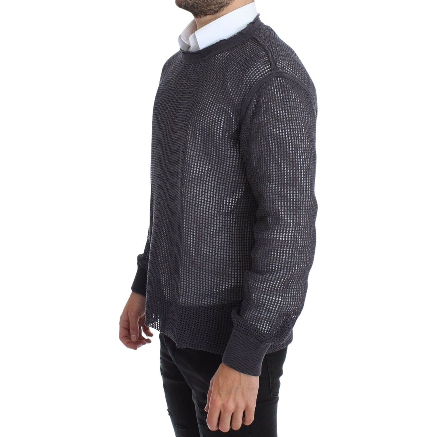Dolce & Gabbana Purple Runway Netz Pullover Netted Sweater GTH10674-5
