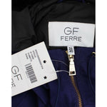 GF Ferre Blue Padded Jacket Hooded Short K-Way SIG11604-2