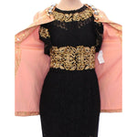 Dolce & Gabbana Pink Silk Brocade Crystal Jacket Coat GSS11674-1