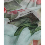 Dolce & Gabbana Blue Floral Print Tiered Long Maxi Dress DR281092-36