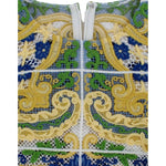Dolce & Gabbana Multicolor Majolica Embroidered Sweater SIG13199-1