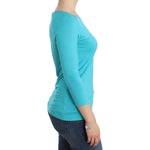 Ermanno Scervino Lingerie Blue Top Blouse Jumper Modal Solid SIG12009-2